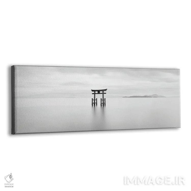 تابلو Shiga Prefecture, Japan,دروازه توری ژاپنی دریاچه بیوا، استان شیگا، ژاپن اثر یان بکه - نمای پرسپکتیو محصول