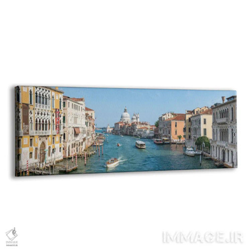 تابلو Venice, Italy,پانورامای گراند کانال در تابستان، ونیز، ایتالیا اثر یان بکه - نمای پرسپکتیو محصول