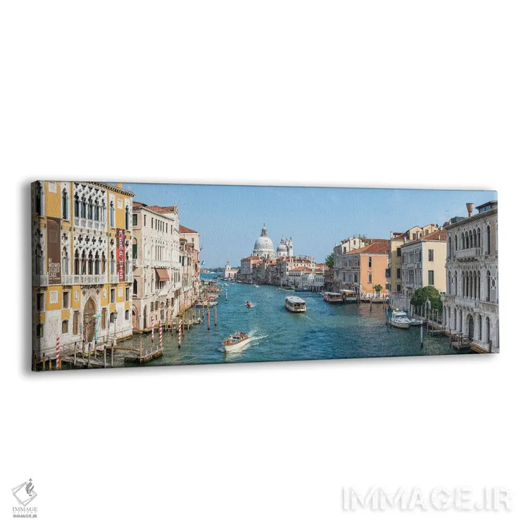 تابلو Venice, Italy,پانورامای گراند کانال در تابستان، ونیز، ایتالیا اثر یان بکه - نمای پرسپکتیو محصول