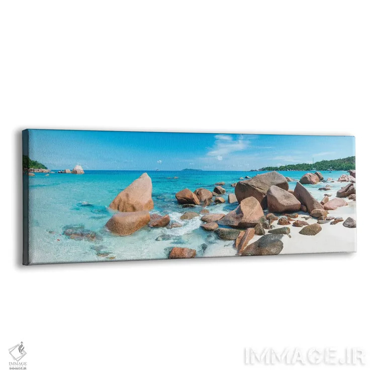تابلو Praslin Island, Seychelles,پانورامای ساحل آنس لازیو، جزیره پراسلین، سیشل اثر یان بکه - نمای پرسپکتیو محصول