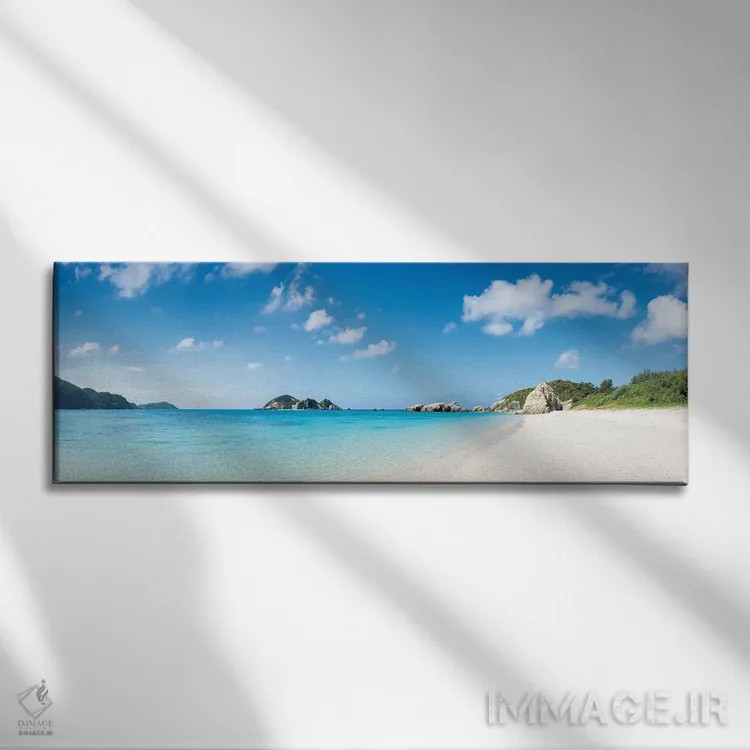 تابلو Tokashiki Island, Okinawa, Japan,پانورامای ساحل آهارن، جزیره توکاشیکی، اوکیناوا، ژاپن اثر یان بکه - نمای روبهرو روی دیوار