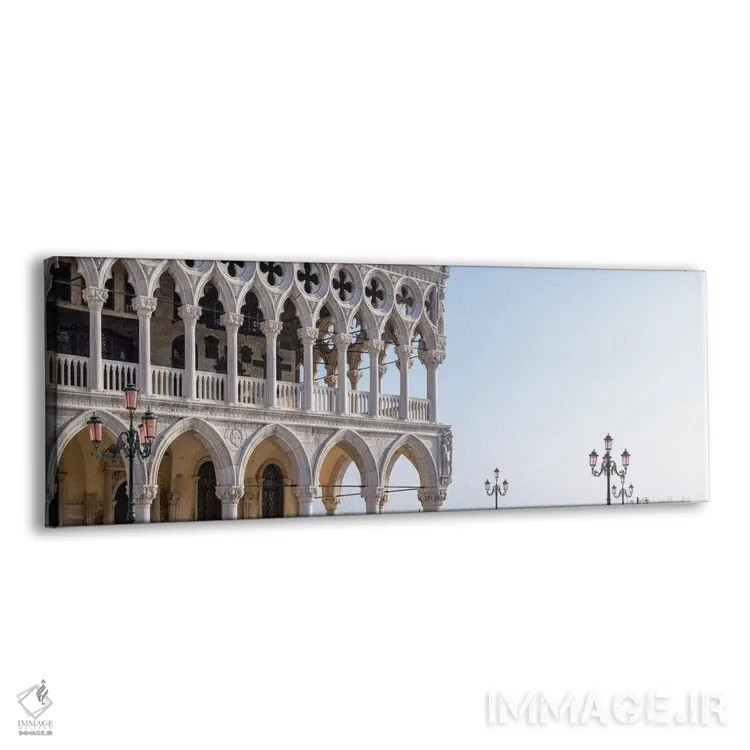 تابلو Italy,نمای پانوراما از پالازو دوکاله (کاخ دوجه) در ونیز، ایتالیا اثر یان بکه - نمای پرسپکتیو محصول