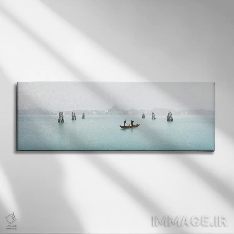 تابلو Giudecca Island, Venice, Italy,نمای کلیسای له زیتله در زمستان، جزیرهٔ جودکا، ونیز، ایتالیا اثر یان بکه - نمای روبهرو روی دیوار