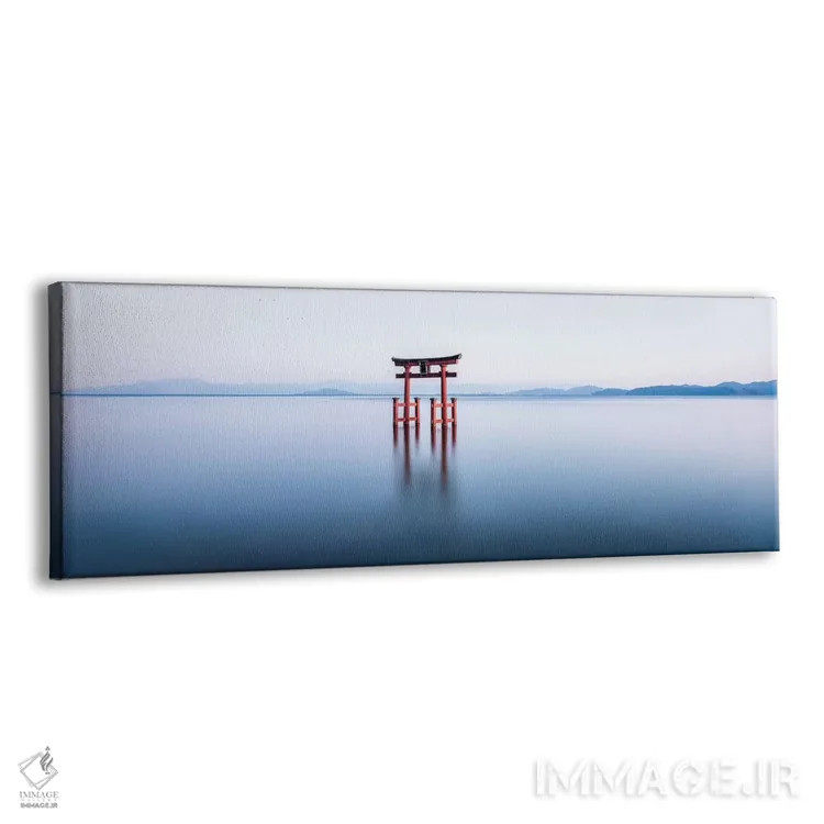 تابلو Japan,دروازه توری معلق در دریاچه بیوا، ژاپن اثر یان بکه - نمای پرسپکتیو محصول