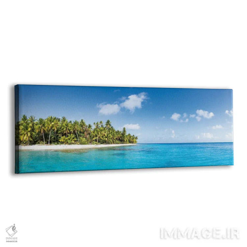 تابلو South Seas, French Polynesia,پانورامای جزیره استوایی، جنوب دریاها، پلینزی فرانسه اثر یان بکه - نمای پرسپکتیو محصول