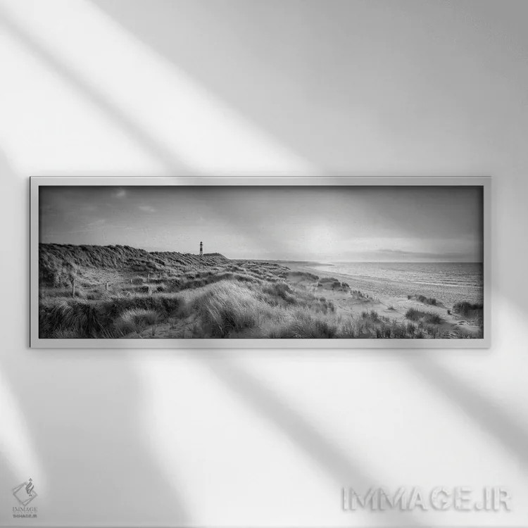 تابلو Sylt, Schleswig-Holstein, Germany,چشمانداز تپههای شنی، ساحل دریای شمال، زولت، اشلسویگ-هولشتاین، آلمان اثر یان بکه - نمای قابدار سفید