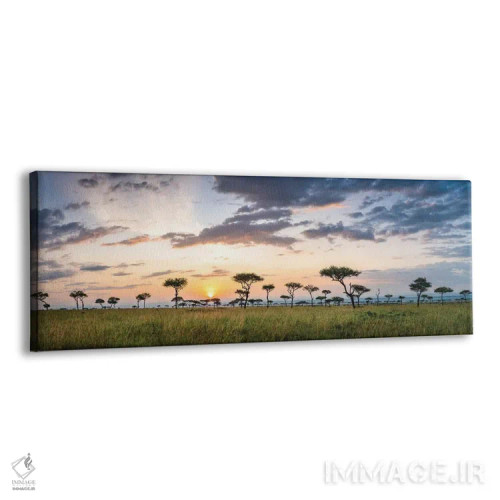 تابلو Kenya, Africa,پانورامای ساوانای ماسایی مارا در هنگام طلوع خورشید، کنیا، آفریقا اثر یان بکه - نمای پرسپکتیو محصول