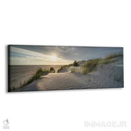 تابلو غروب خورشید در ساحل تپه شنی (II) اثر یان بکه - نمای پرسپکتیو محصول