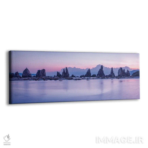 تابلو Kushimoto, Wakayama Prefecture, Japan,پانورامای صخرههای هاشیگوئی-ایوا هنگام غروب، کوشیموتو، استان واکایاما، ژاپن اثر یان بکه - نمای پرسپکتیو محصول
