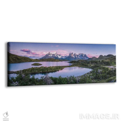 تابلو Chile,دریاچه پهوئه در پارک ملی تورس دل پاین، شیلی اثر یان بکه - نمای پرسپکتیو محصول