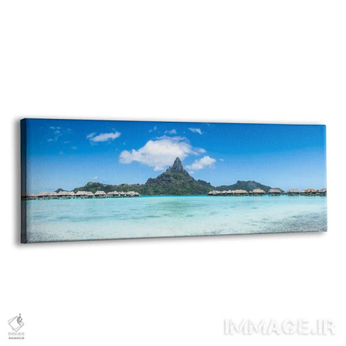 تابلو Bora Bora, French Polynesia,پانوراما از کوه اوتمنو (مون اوتمنو)، بورا بورا، پلینزی فرانسه اثر یان بکه - نمای پرسپکتیو محصول