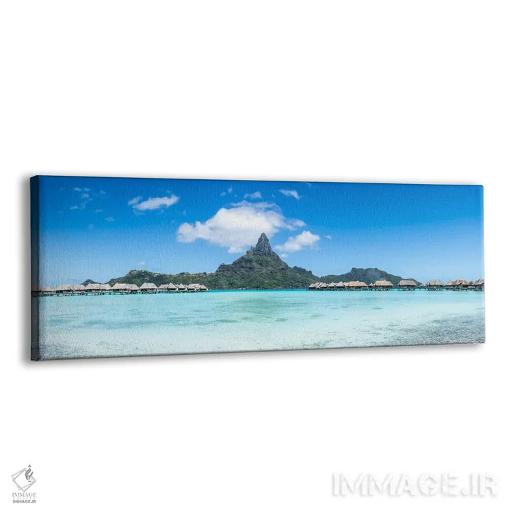 تابلو Bora Bora, French Polynesia,پانوراما از کوه اوتمنو (مون اوتمنو)، بورا بورا، پلینزی فرانسه اثر یان بکه - نمای پرسپکتیو محصول