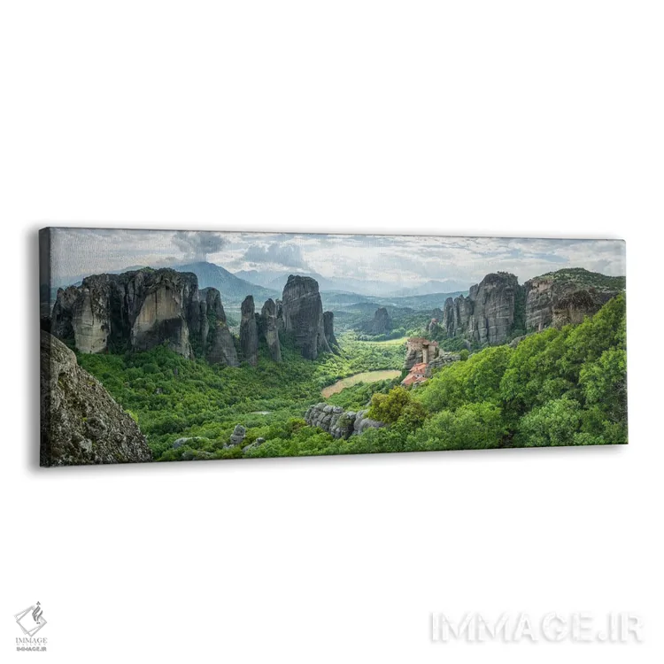 تابلو Greece,نمای پانوراما از صومعه متئورا نزدیک کالاباکا (کالامباکا)، یونان اثر یان بکه - نمای پرسپکتیو محصول