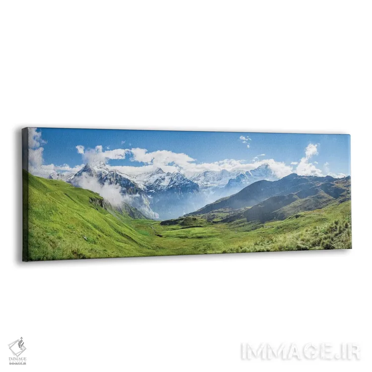 تابلو نمای دیدنی از آلپ نزدیک گرینلدوالد اثر یان بکه - نمای پرسپکتیو محصول