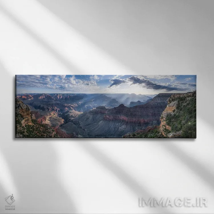 تابلو Grand Canyon South Rim, Arizona, USA,طلوع خورشید در نقطه مَدر، لبه جنوبی گرند کنیون، آریزونا، آمریکا اثر یان بکه - نمای روبهرو روی دیوار
