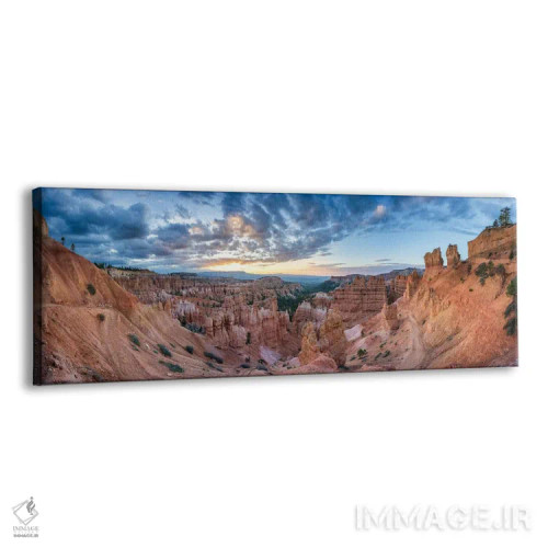 تابلو Utah, USA,پانورامای طلوع خورشید در پارک ملی برایس کنیون، یوتا، آمریکا اثر یان بکه - نمای پرسپکتیو محصول