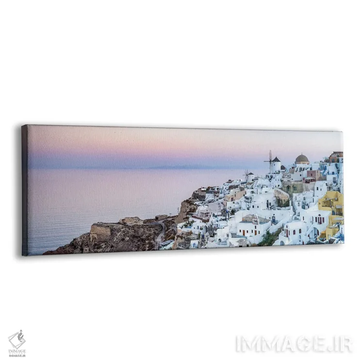 تابلو Santorini (Santorin), Greece,پانورامای اویا در غروب، سانتورینی (سانتورین)، یونان اثر یان بکه - نمای پرسپکتیو محصول