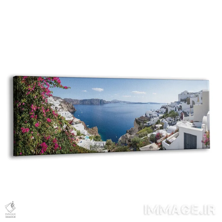 تابلو Oia, Santorini (Santorin), Greece,نمای پانورامای کالدرا در امتداد اویا، سانتورینی (سانتورین)، یونان اثر یان بکه - نمای پرسپکتیو محصول