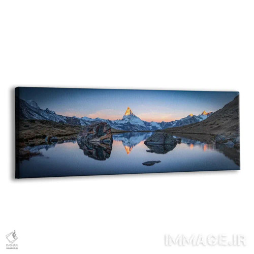 تابلو نمای پانوراما از دریاچه استلی و کوه ماترهورن اثر یان بکه - نمای پرسپکتیو محصول