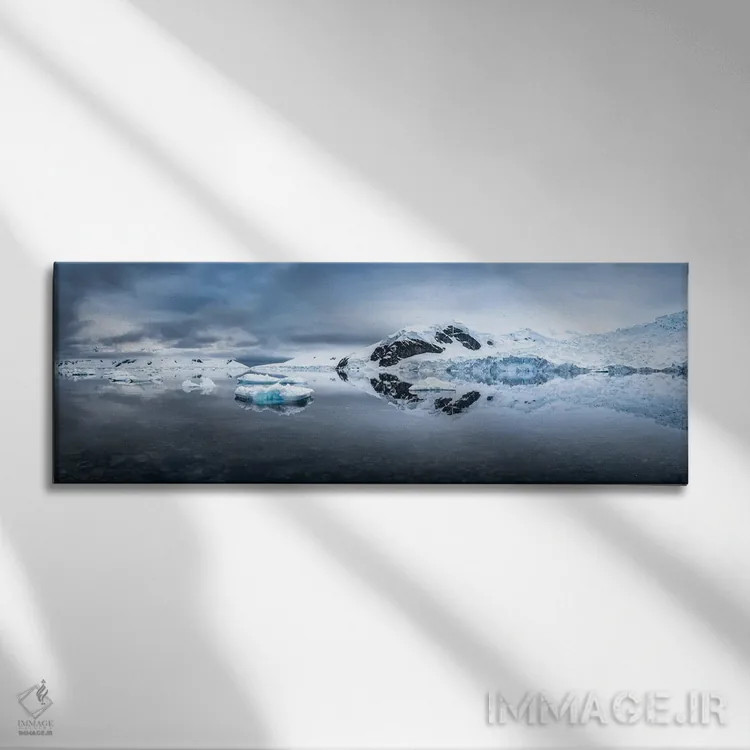 تابلو Antarctic Peninsula, Antarctica,پانورامای چشمانداز یخی، شبهجزیره جنوبگان، جنوبگان (قطب جنوب) اثر یان بکه - نمای روبهرو روی دیوار