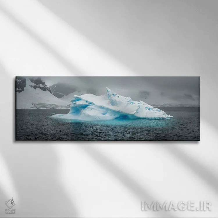 تابلو Antarctic Peninsula,کوه یخ شناور در جنوبگان، شبهجزیره جنوبگان اثر یان بکه - نمای روبهرو روی دیوار