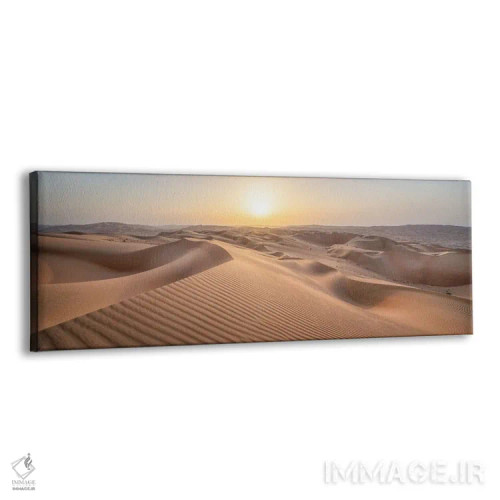 تابلو Empty Quarter, Abu Dhabi, United Arab Emirates,صحرای روبالعالی (ربعالخالی) در غروب، ابوظبی، امارات متحده عربی اثر یان بکه - نمای پرسپکتیو محصول