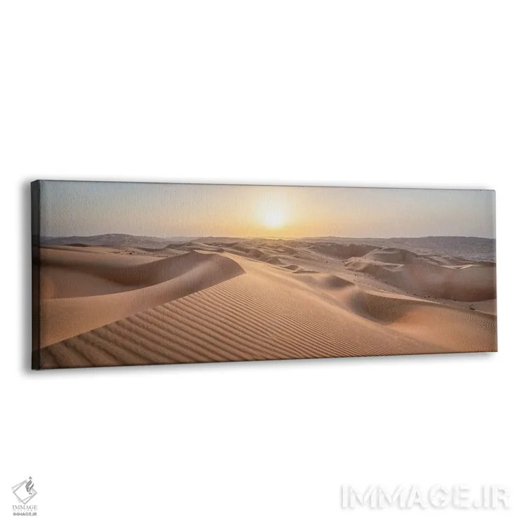 تابلو Empty Quarter, Abu Dhabi, United Arab Emirates,صحرای روبالعالی (ربعالخالی) در غروب، ابوظبی، امارات متحده عربی اثر یان بکه - نمای پرسپکتیو محصول