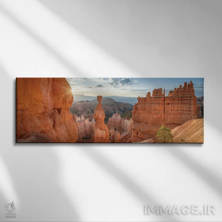 تابلو Bryce Canyon National Park, Utah, USA,چکش ثور در طلوع آفتاب، پارک ملی بریس کنیون، یوتا، ایالات متحده اثر یان بکه - نمای روبهرو روی دیوار