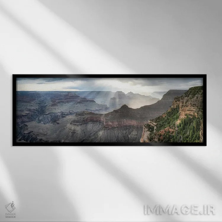 تابلو Grand Canyon South Rim, Arizona, USA,پانورامای طلوع آفتاب در نقطه ماتر، لبه جنوبی گرند کنیون، آریزونا، ایالات متحده اثر یان بکه - نمای قابدار مشکی