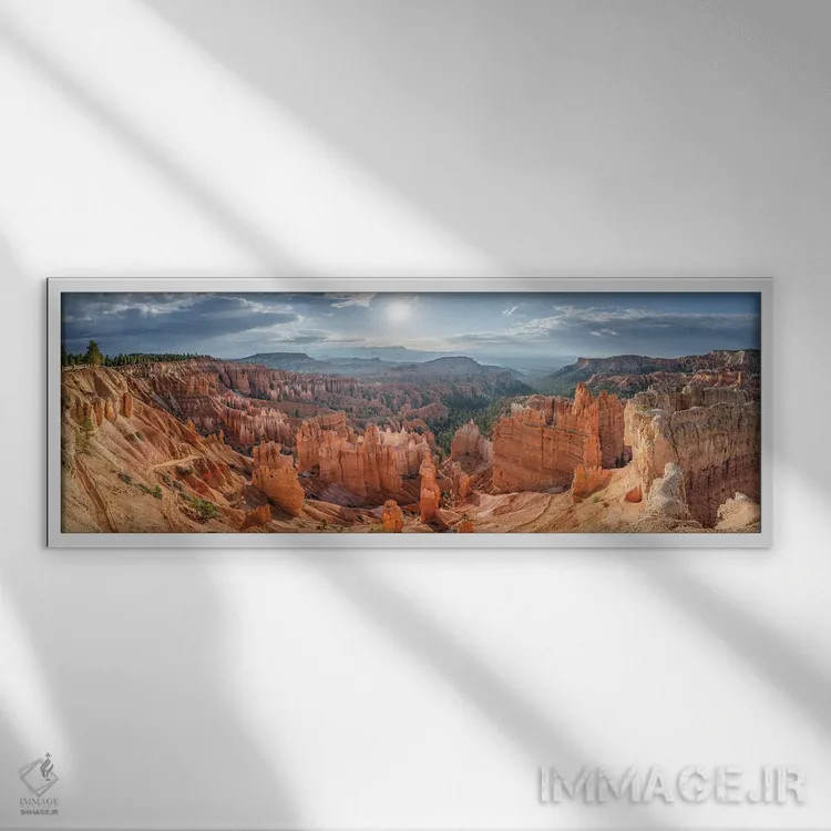 تابلو Utah, USA,پارک ملی بریس کنیون در تابستان، یوتا، ایالات متحده اثر یان بکه - نمای قابدار سفید