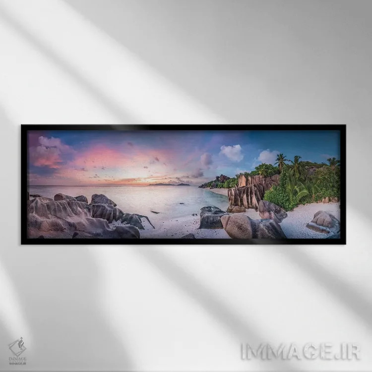 تابلو پانورامای آنس سورس دارژان اثر یان بکه - نمای قابدار مشکی