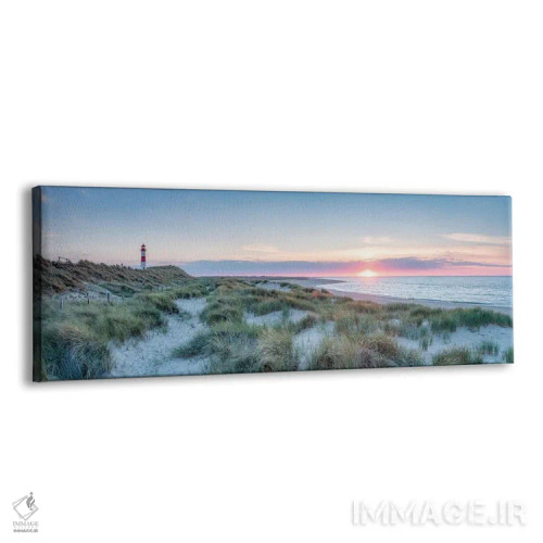 تابلو Sylt, Schleswig-Holstein, Germany,غروب آفتاب در ساحل شنی تپهای، زولیت، اشلسویگ-هولشتاین، آلمان اثر یان بکه - نمای پرسپکتیو محصول