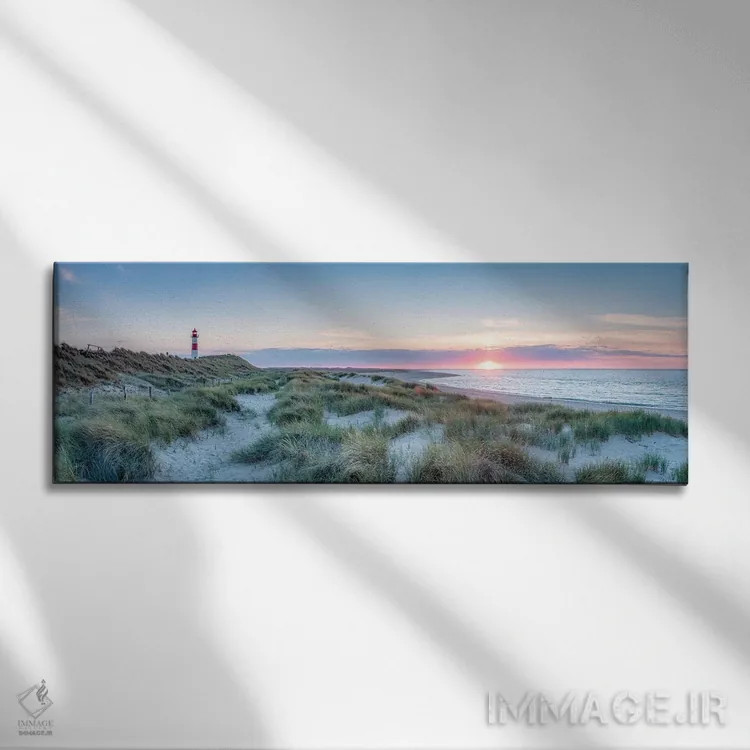 تابلو Sylt, Schleswig-Holstein, Germany,غروب آفتاب در ساحل شنی تپهای، زولیت، اشلسویگ-هولشتاین، آلمان اثر یان بکه - نمای روبهرو روی دیوار