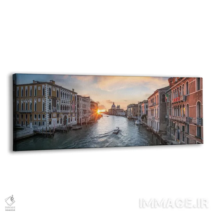 تابلو Italy,پانورامای کانال بزرگ در ونیز، ایتالیا اثر یان بکه - نمای پرسپکتیو محصول