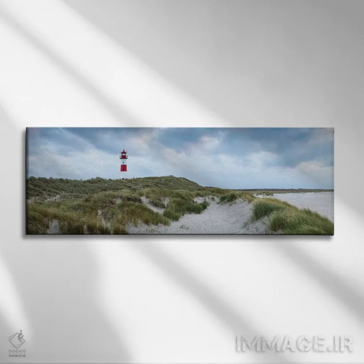 تابلو Sylt, Schleswig-Holstein, Germany,نمای پانورامای فانوس دریایی لیست اوست، زولت، ایالت شلسویگ-هولشتاین، آلمان اثر یان بکه - نمای روبهرو روی دیوار