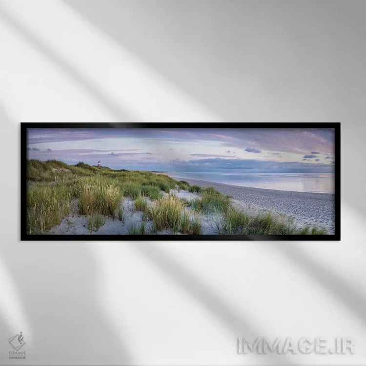 تابلو Sylt, Schleswig-Holstein, Germany,پانورامای ساحل تپههای شنی، زولت، ایالت شلسویگ-هولشتاین، آلمان اثر یان بکه - نمای قابدار مشکی