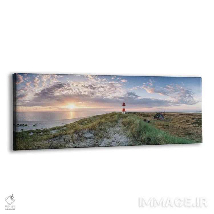 تابلو Sylt, Schleswig-Holstein, Germany,طلوع آفتاب در فانوس دریایی لیست اوست، زولت، ایالت شلسویگ-هولشتاین، آلمان اثر یان بکه - نمای پرسپکتیو محصول