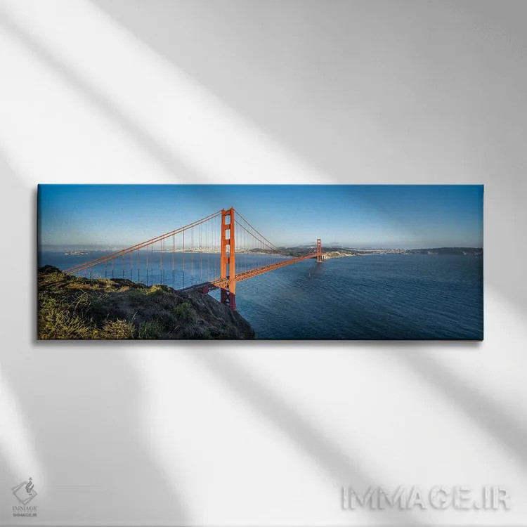 تابلو California, USA,پل گلدن گیت در سانفرانسیسکو، کالیفرنیا، ایالات متحده آمریکا اثر یان بکه - نمای روبهرو روی دیوار