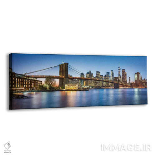 تابلو پانورامای پل بروکلین در گرگومیش اثر یان بکه - نمای پرسپکتیو محصول