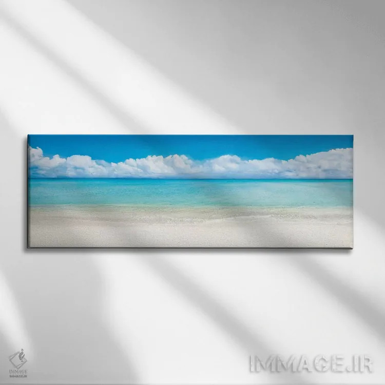 تابلو Bora Bora, French Polynesia,پانورامای ساحل، بورا بورا، پلینزی فرانسه اثر یان بکه - نمای روبهرو روی دیوار