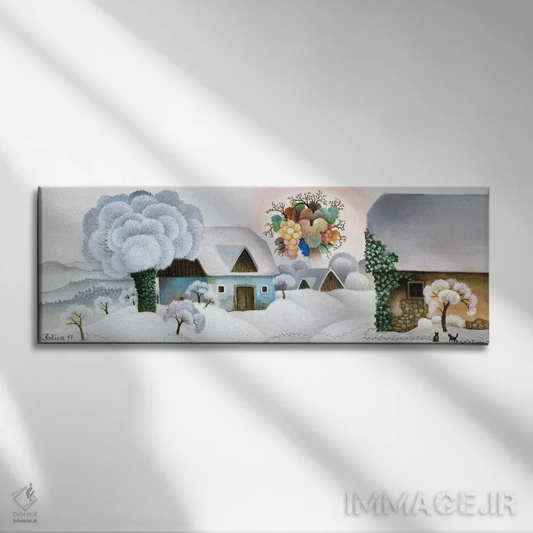 تابلو خاطرات پاییز اثر جوسیپ فالیچا - نمای روبهرو روی دیوار