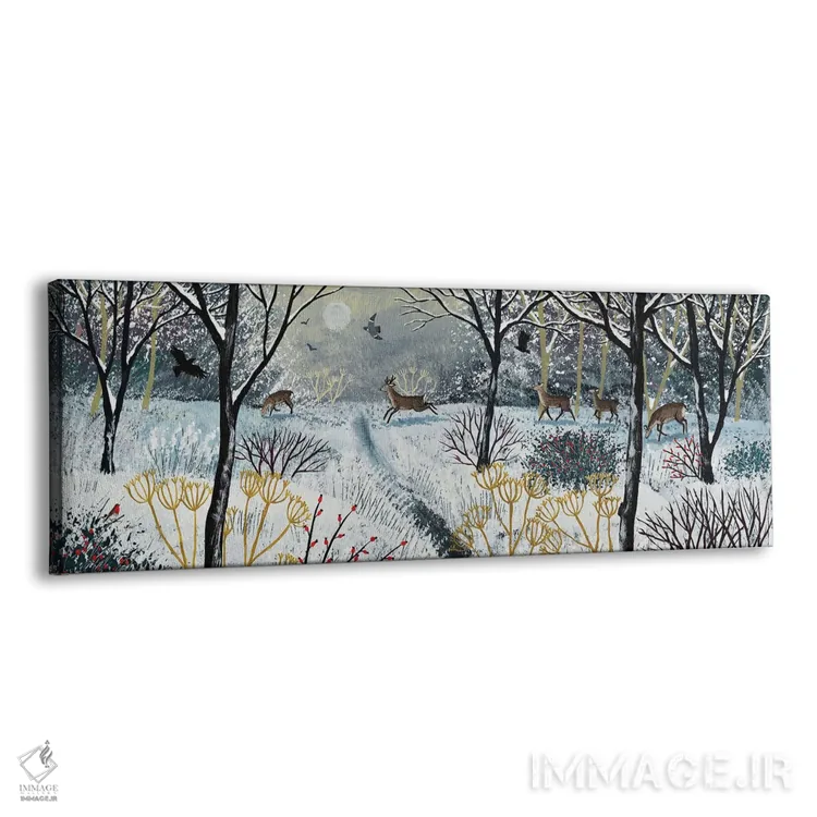 تابلو در سکوت برف اثر جو گراندی - نمای پرسپکتیو محصول