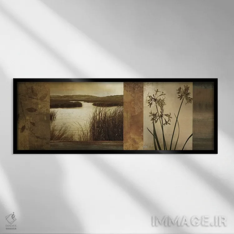 تابلو تالاب I اثر جان سبا - نمای قابدار مشکی