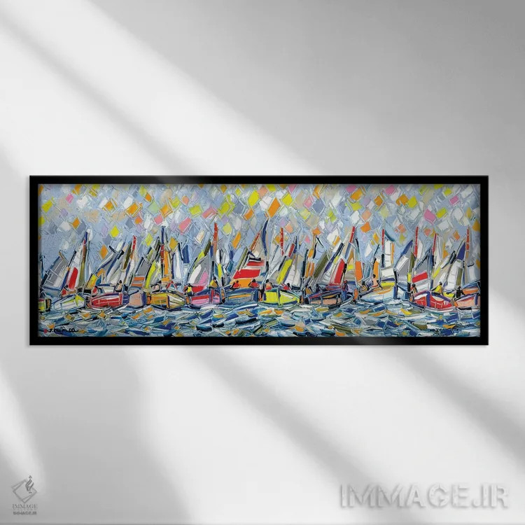 تابلو لیگ الماس اثر یواخیم مکمیلان - نمای قابدار مشکی