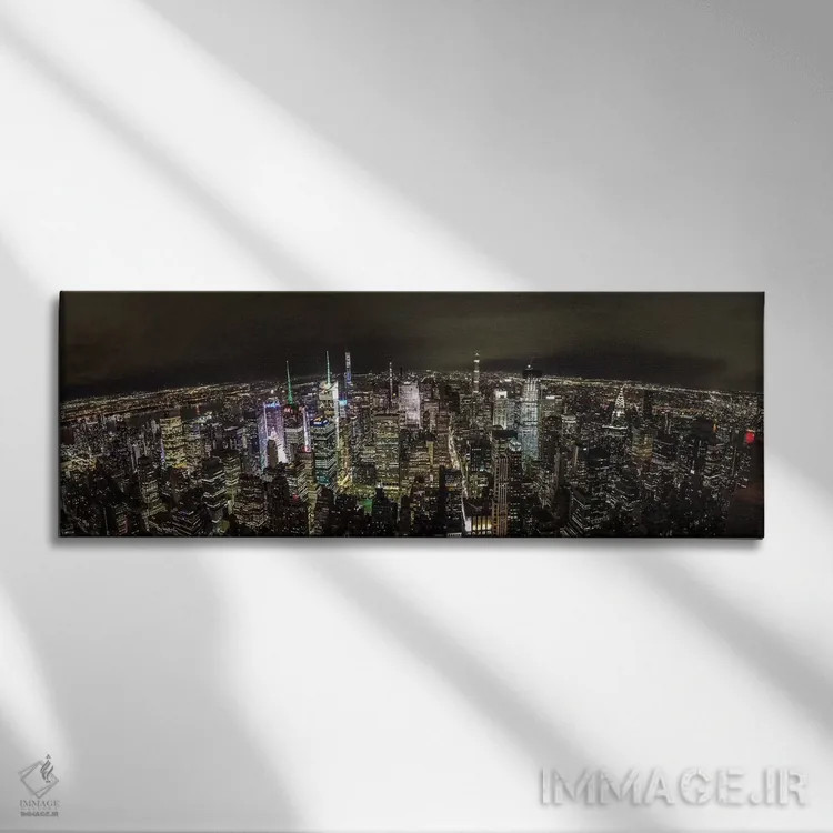 تابلو هیچ محدودیتی در نیویورک وجود ندارد (آسمان مرز است) اثر اندرز یورولف - نمای روبهرو روی دیوار