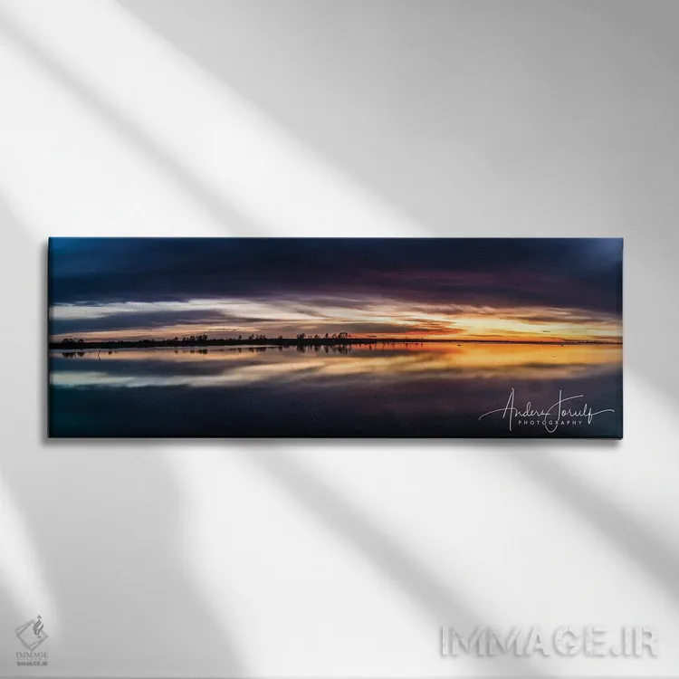 تابلو رویای غروب اثر اندرز یورولف - نمای روبهرو روی دیوار