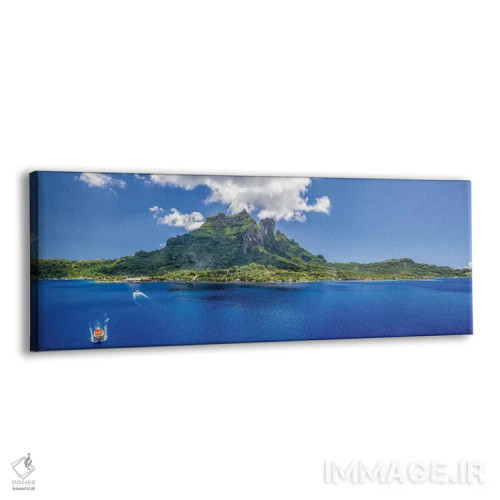 تابلو قایق کوچک به سمت بورا بورا اثر عکاسی جاناتان راس - نمای پرسپکتیو محصول