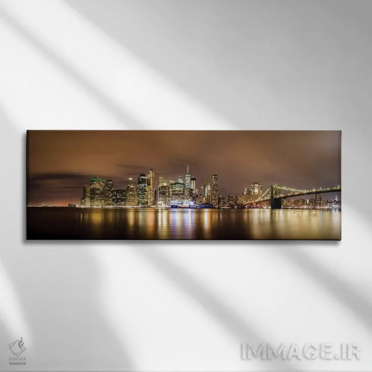 تابلو خط افق منهتن اثر اندرز یورولف - نمای روبهرو روی دیوار