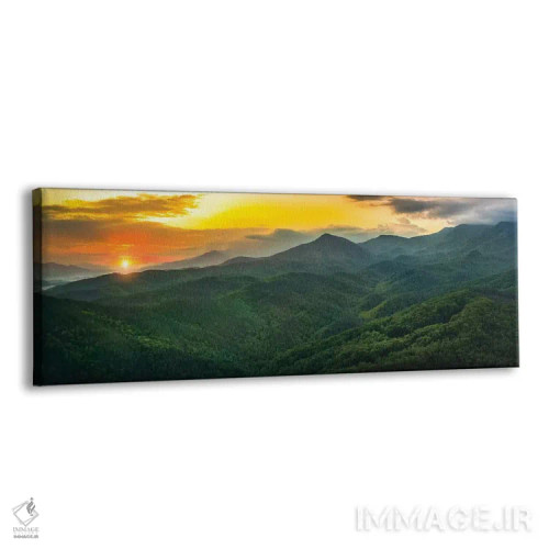 تابلو غروب در اسموکیز اثر عکاسی جاناتان راس - نمای پرسپکتیو محصول