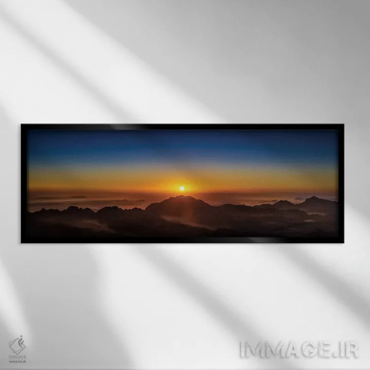 تابلو طلوع آمریکایی اثر عکاسی جاناتان راس - نمای قابدار مشکی